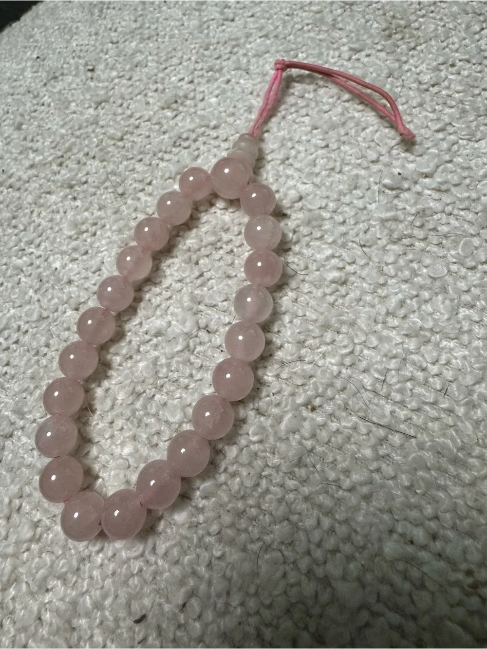 Pink Beaded Bracelet - adjustable